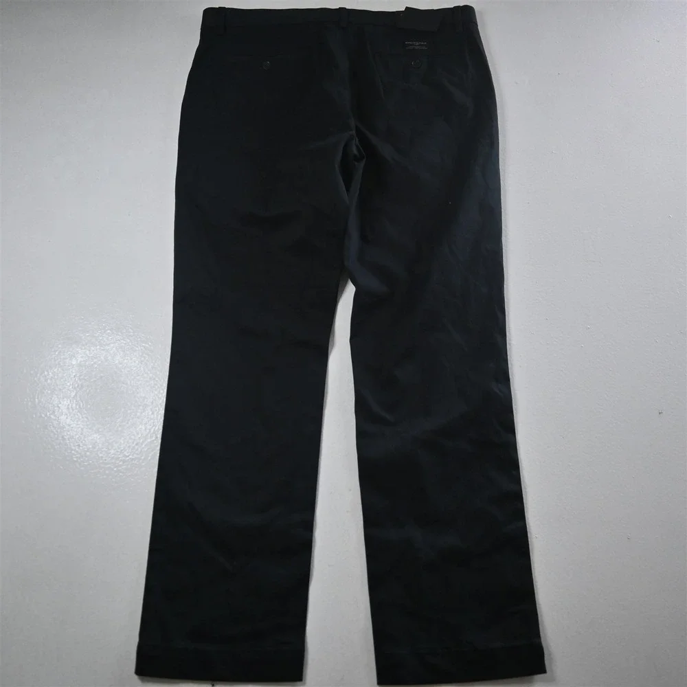 NEW Banana Republic 36x32 Black Fulton Skinny‎ Rapid Movement Chino Mens Pants